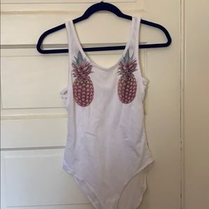 Pineapple bodysuit by Pink